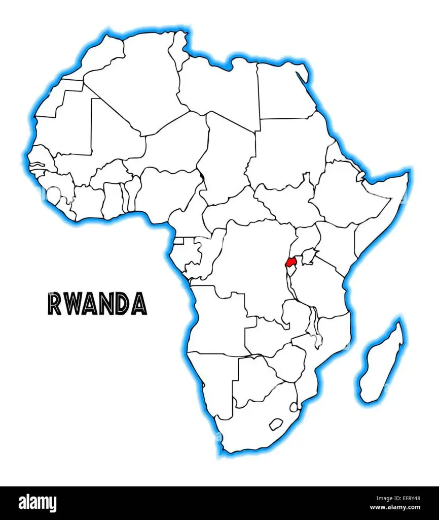 Rwanda map