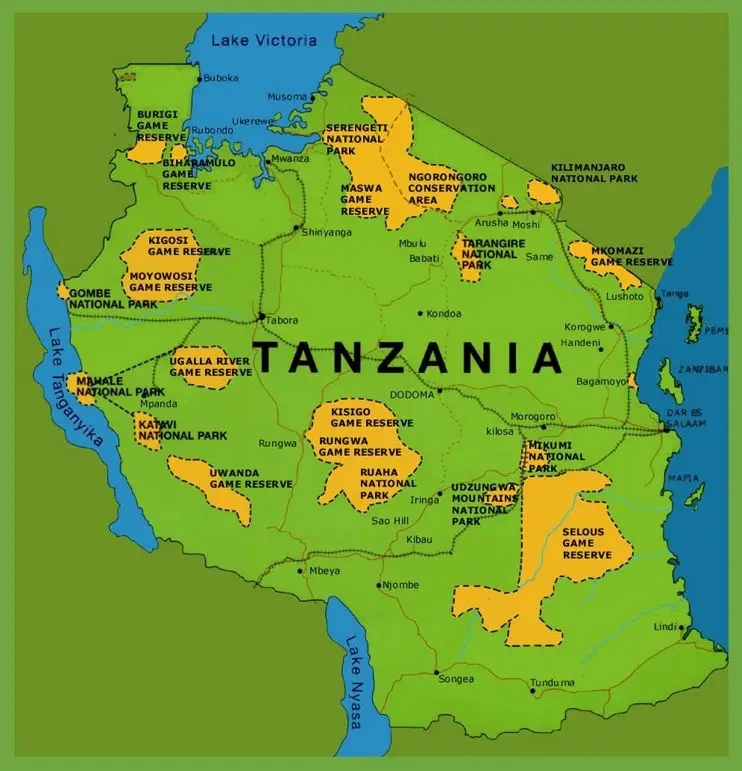 Tanzania Map